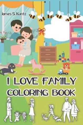 Cover of I love family coloring book