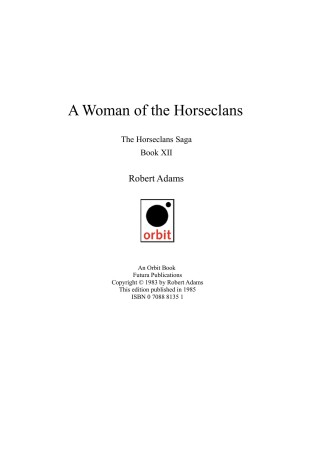 Cover of Adams Robert : Horseclans 12:A Woman of the Horseclans