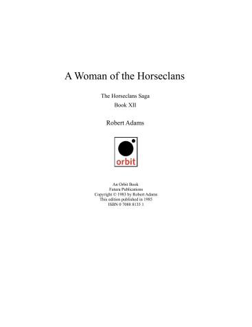 Book cover for Adams Robert : Horseclans 12:A Woman of the Horseclans