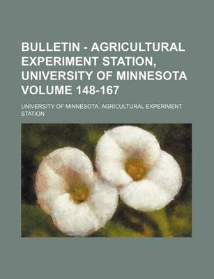 Book cover for Bulletin - Agricultural Experiment Station, University of Minnesota Volume 148-167