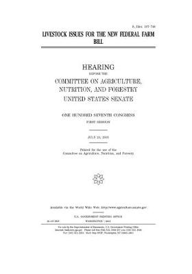 Book cover for Livestock issues for the new federal farm bill