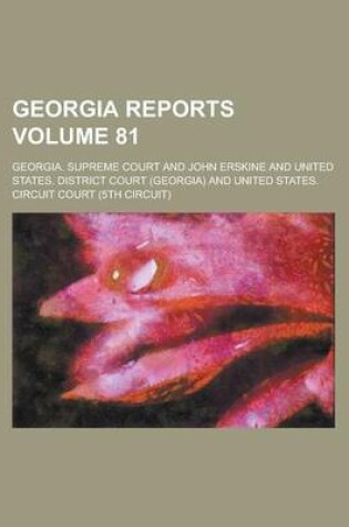 Cover of Georgia Reports Volume 81