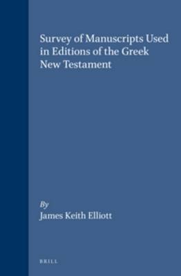 Cover of Survey of Manuscripts Used in Editions of the Greek New Testament