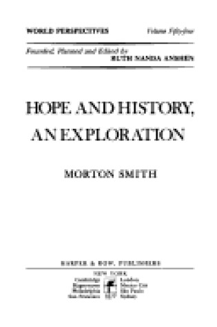 Cover of Hope and History, an Exploration