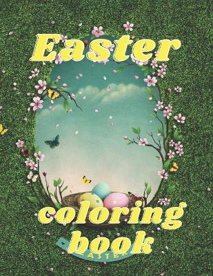 Book cover for Easter coloring book