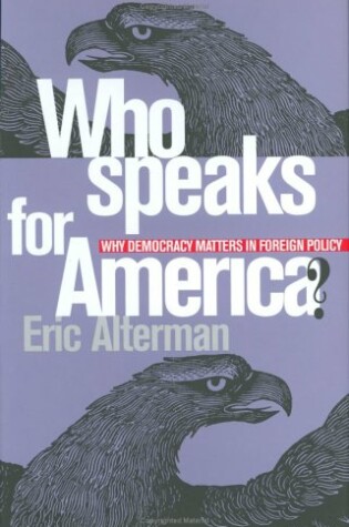 Cover of Who Speaks for America?