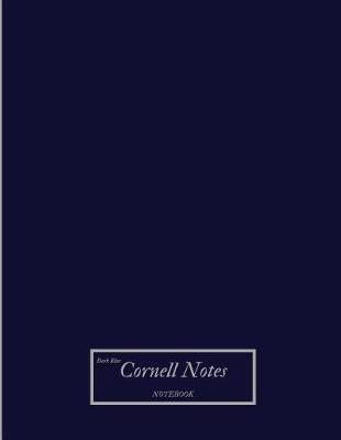 Book cover for Dark Blue Cornell Notes Notebook