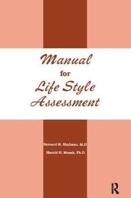Book cover for Manual For Life Style Assessment