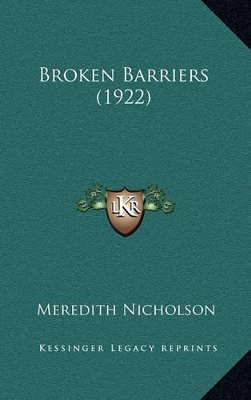 Book cover for Broken Barriers (1922)