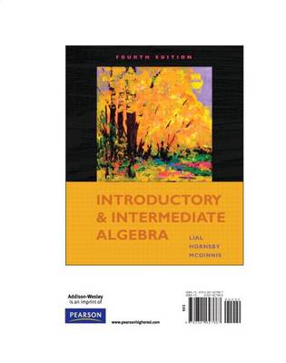 Book cover for Introductory & Intermediate Algebra