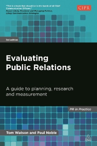 Cover of Evaluating Public Relations