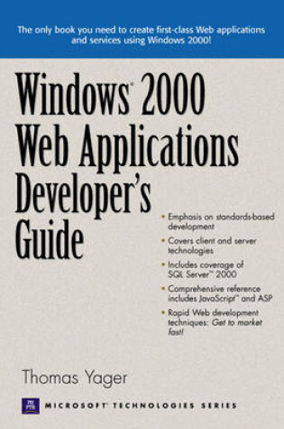 Cover of Windows 2000 Web Applications Developer's Guide