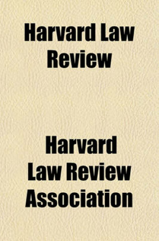 Cover of Harvard Law Review