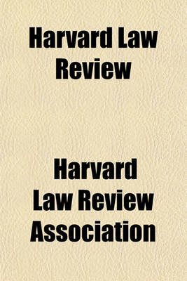 Book cover for Harvard Law Review