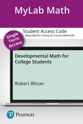 Book cover for Developmental Mathematics- 12 Week Access Card