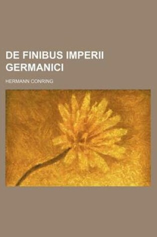 Cover of de Finibus Imperii Germanici