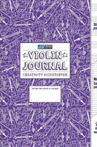 Cover of Violin Journal and Creativity Kickstarter (Purple)