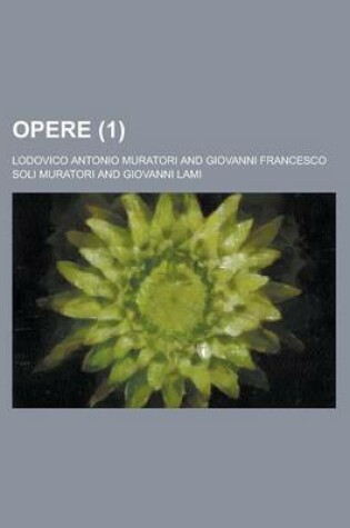 Cover of Opere (1 )