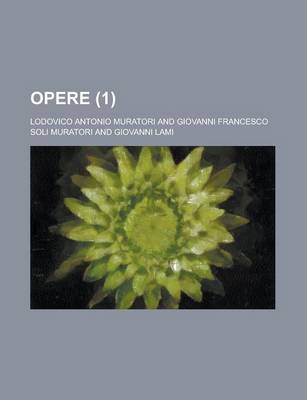 Book cover for Opere (1 )