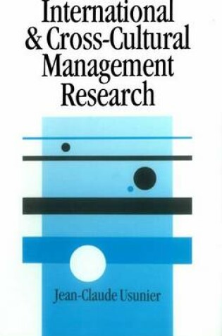 Cover of International and Cross-Cultural Management Research