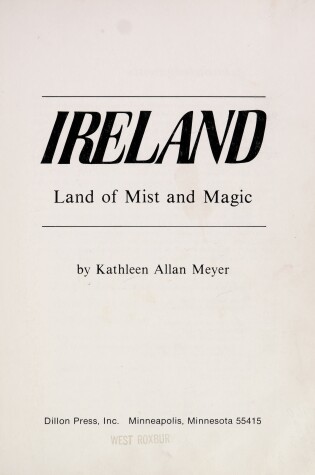 Cover of Ireland, Land of Mist and Magic