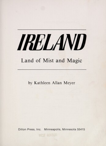 Book cover for Ireland, Land of Mist and Magic