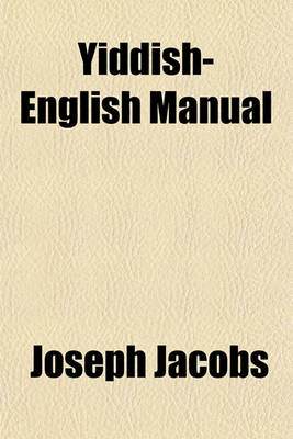 Book cover for Yiddish-English Manual