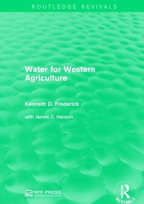 Cover of Water for Western Agriculture