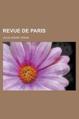 Cover of Revue de Paris