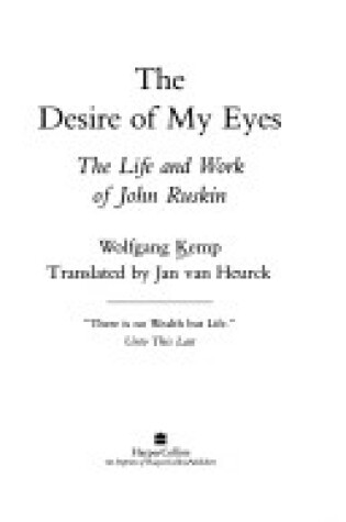 Cover of The Desire of My Eyes