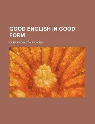 Book cover for Good English in Good Form