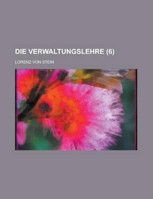 Book cover for Die Verwaltungslehre (6)