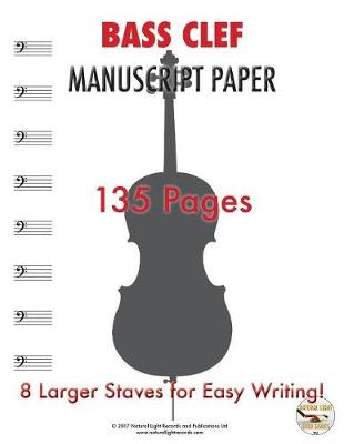 Cover of Bass Clef Manuscript Paper