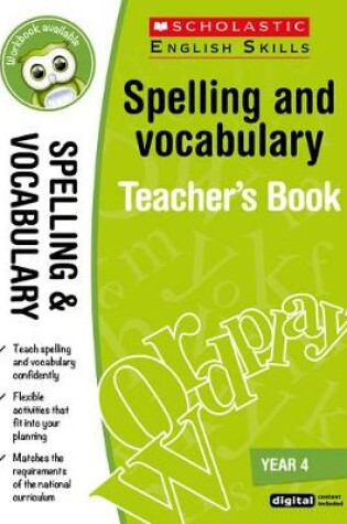 Cover of Spelling and Vocabulary Teacher's Book (Year 4)