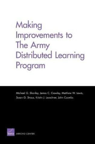 Cover of Making Improvements to the Army Distributed Learning Program