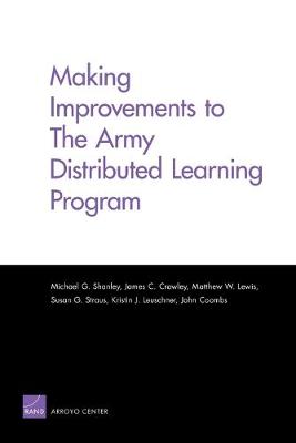 Book cover for Making Improvements to the Army Distributed Learning Program