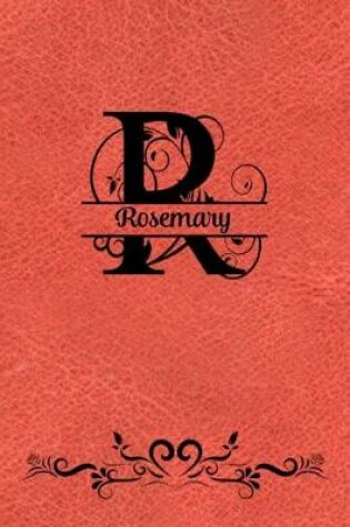 Cover of Split Letter Personalized Name Journal - Rosemary