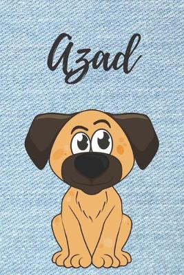 Book cover for personalisiertes Notizbuch Hunde / Malbuch / Tagebuch / Journal / DIN A5 / Geschenk Azad