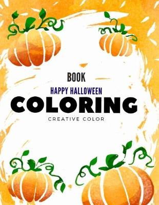 Book cover for Book Happy Halloween Coloring