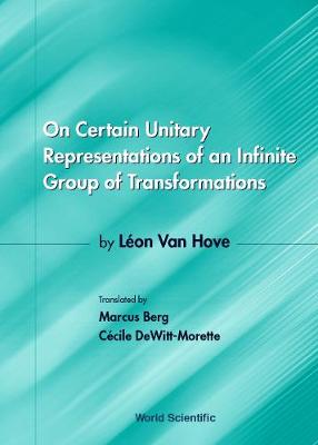 Book cover for On Certain Unitary Representations Of An Infinite Group Of Transformations - Thesis By Leon Van Hove