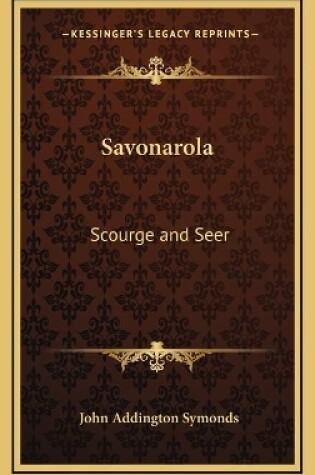 Cover of Savonarola