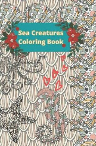 Cover of sea creatures coloring book