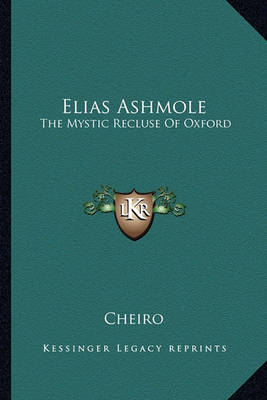 Book cover for Elias Ashmole