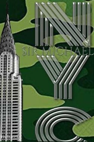 Cover of Iconic Chrysler Building New York City camouflage Sir Michael Huhn Artist Drawing Journal