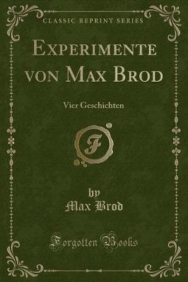 Book cover for Experimente Von Max Brod