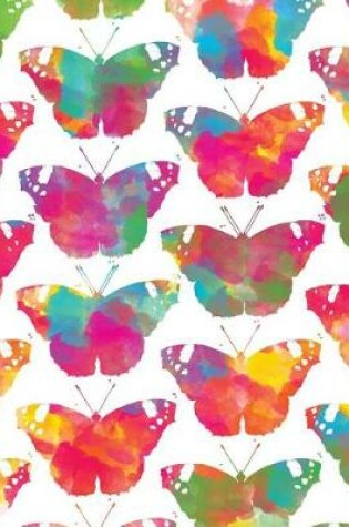 Cover of Watercolor Butterfly Pattern Notebook