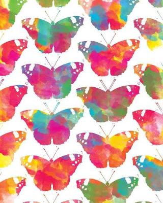 Book cover for Watercolor Butterfly Pattern Notebook