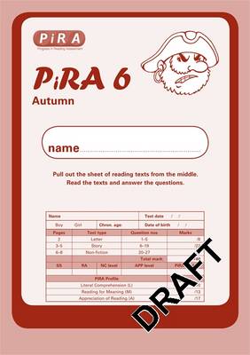 Book cover for Progress in Reading Assessment Test 6, Autumn Pk10