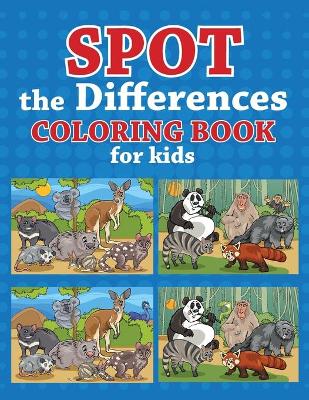 Book cover for Spot the Differences Coloring Book For Kids