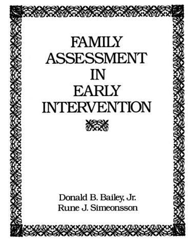 Book cover for Family Assessment in Early Intervention